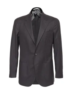 EDUARDO DE SIMONE SPORT COAT - GREY - WOOL FLANNEL