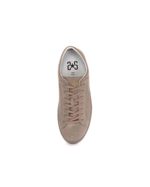 2STAR SNEAKERS - CALFSKIN SUEDE - TAUPE
