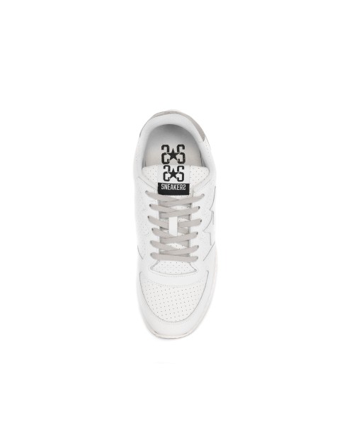 2STAR SNEAKERS - CALFSKIN - WHITE