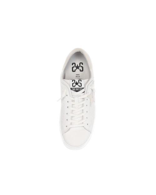2STAR SNEAKERS - CALFSKIN - WHITE
