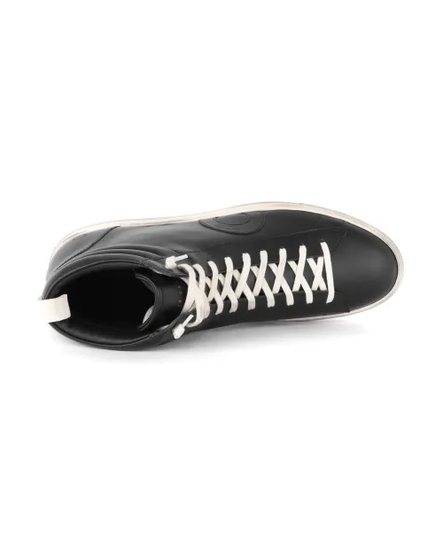 OLIVER CABELL "JABBAR HIGH" SNEAKERS - CALFSKIN - BLACK