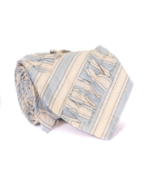 ALTEA TIE - OFF-WHITE & SKY BLUE - PURE SILK