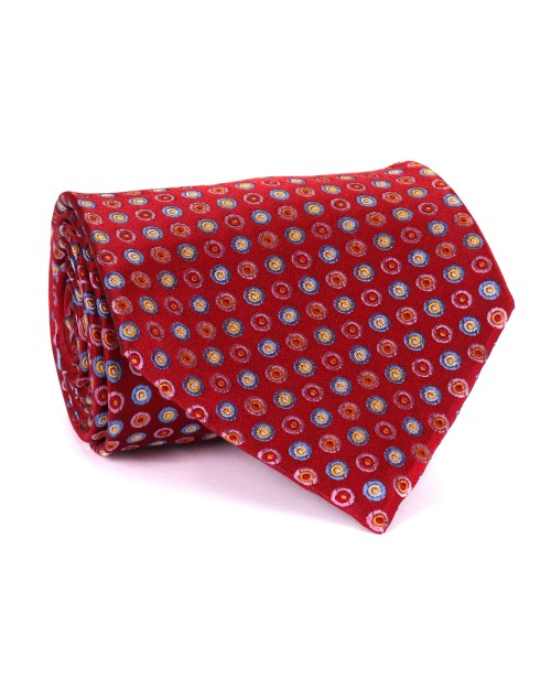 ALTEA TIE - DARK RED - PURE SILK