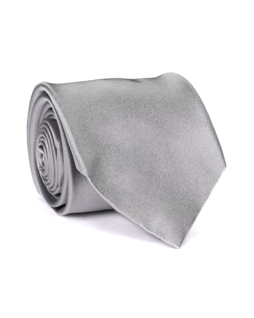 ALTEA TIE - SILVER GRAY - PURE SILK