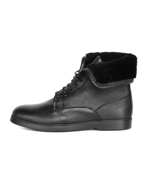 BALDININI ANKLE BOOTS - CALFSKIN - BLACK