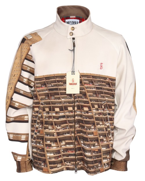 M1992 X BARACUTA "G4" JACKET - IVORY & BROWN - STRETCH POLYESTER