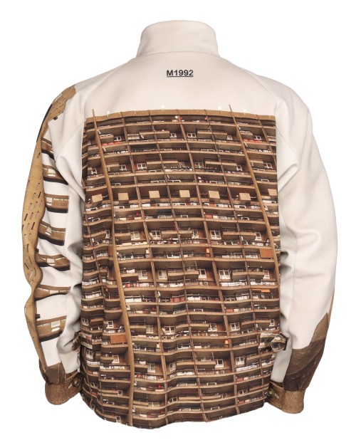 M1992 X BARACUTA "G4" JACKET - IVORY & BROWN - STRETCH POLYESTER