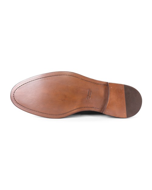 BELSIRE MILANO DERBY SHOES - CALFSKIN - BRUSH BURGUNDY