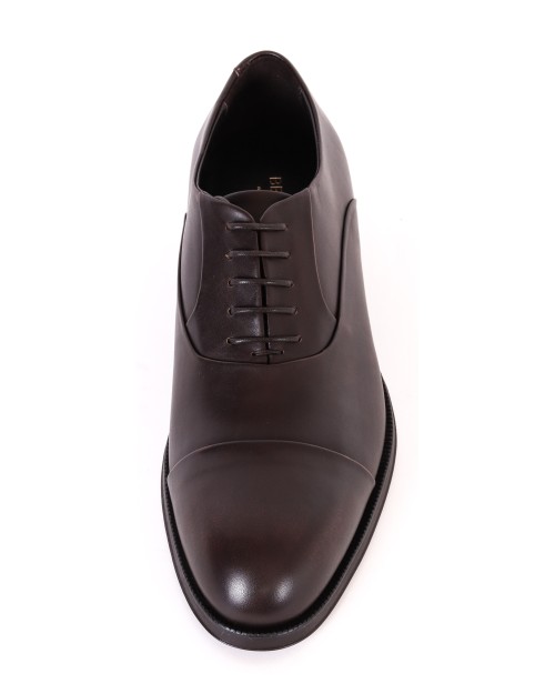 BELSIRE MILANO OXFORD SHOES - CALFSKIN  - DARK BROWN
