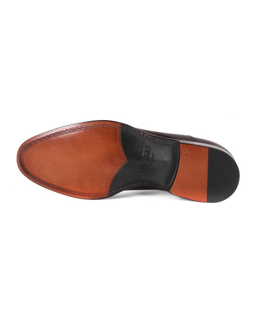 BELSIRE MILANO OXFORD SHOES - CALFSKIN  - DARK BROWN