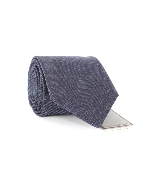 CANALI TIE - BLUE - PURE SILK
