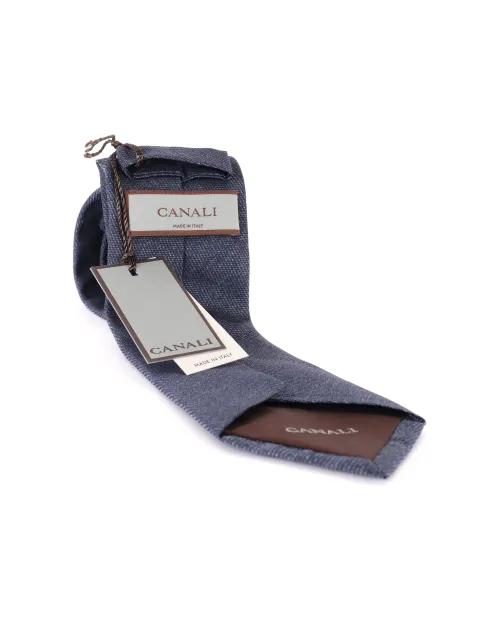 CANALI TIE - BLUE - PURE SILK