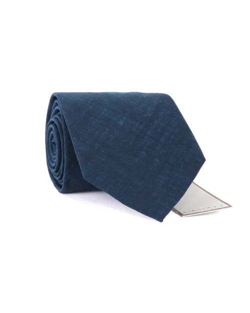 CANALI TIE - DARK BLUE - LIGHTWEIGHT WOOL