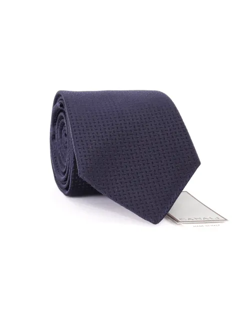 CANALI TIE - NAVY BLUE - PURE SILK