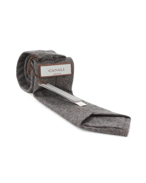 CANALI TIE - GREY - WOOL