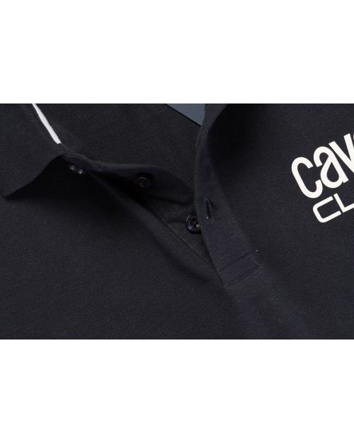 CAVALLI CLASS POLO SHIRT - NAVY BLUE - COTTON