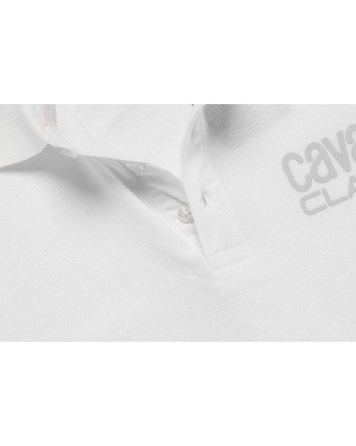 CAVALLI CLASS POLO SHIRT - WHITE - COTTON