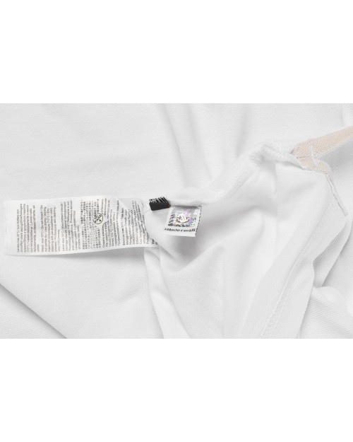 CAVALLI CLASS POLO SHIRT - WHITE - COTTON