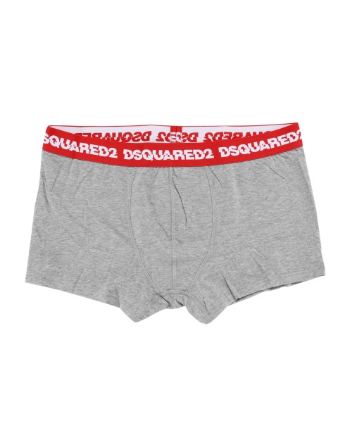 DSQUARED2 BOXER BRIEFS - GREY - STRETCH COTTON