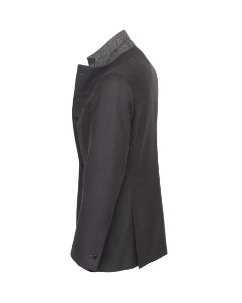 EDUARDO DE SIMONE SPORT COAT - GREY - WOOL FLANNEL