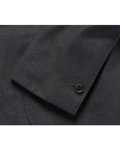 EDUARDO DE SIMONE SPORT COAT - GREY - WOOL FLANNEL