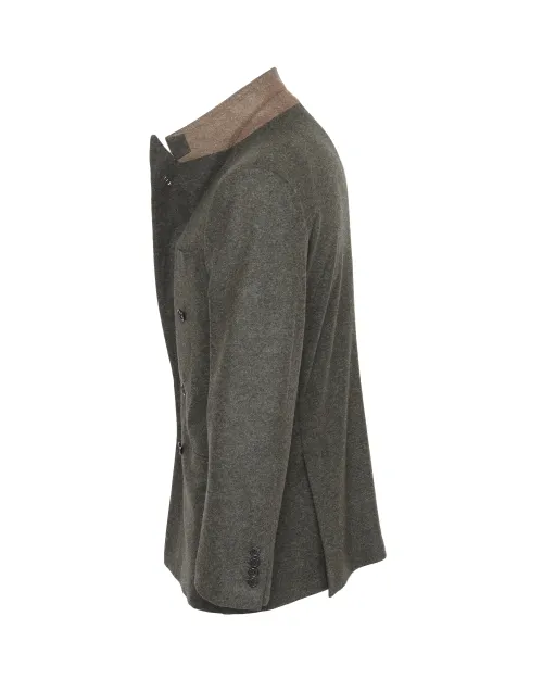 EDUARDO DE SIMONE BLAZER - GREEN - WOOL FLANNEL
