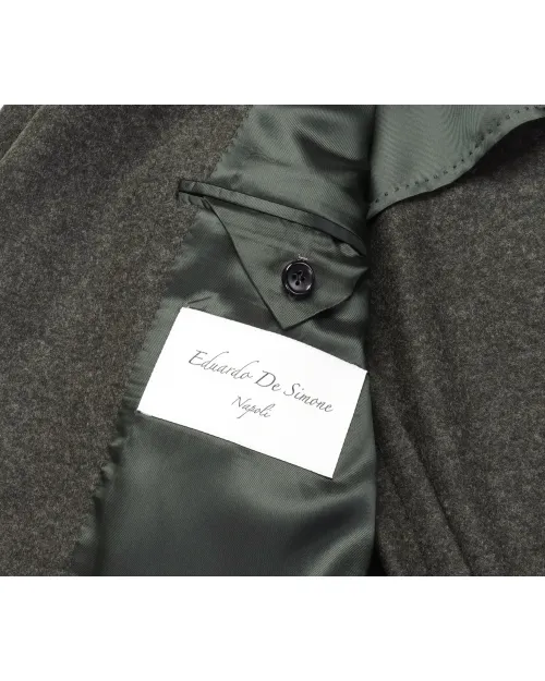 EDUARDO DE SIMONE BLAZER - GREEN - WOOL FLANNEL