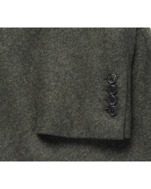 EDUARDO DE SIMONE BLAZER - GREEN - WOOL FLANNEL