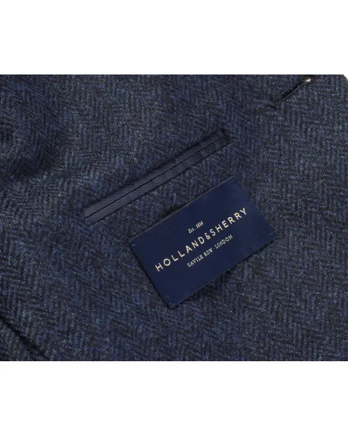 EDUARDO DE SIMONE SPORT COAT - BLUE - WOOL TWEED