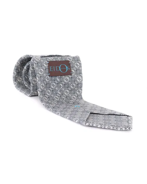 EIDOS by ISAIA TIE - GREY - LINEN