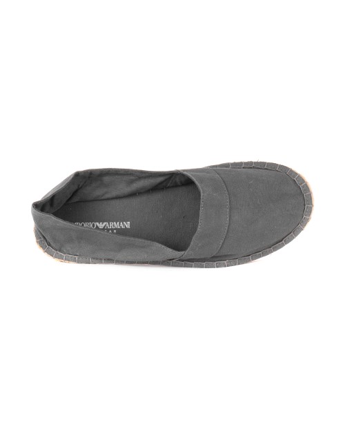 EMPORIO ARMANI ESPADRILLES - GREY - COTTON