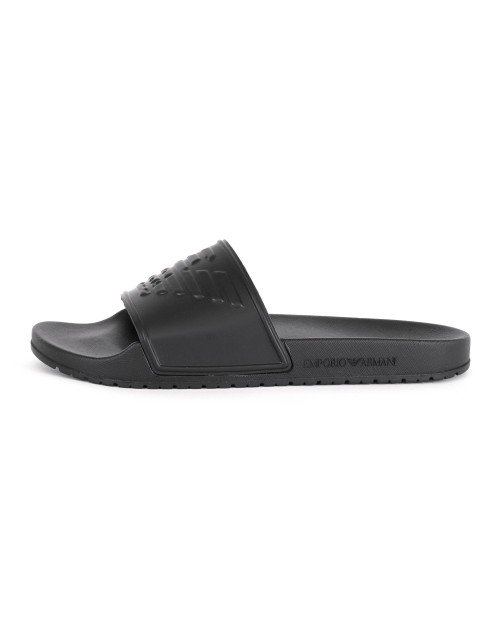 EMPORIO ARMANI SLIDERS - BLACK