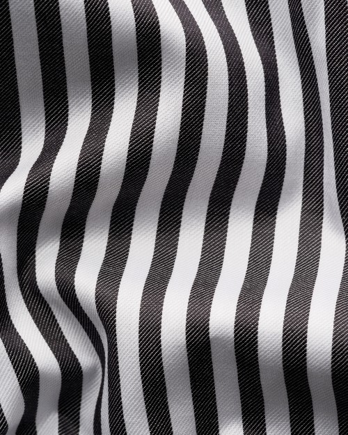 ETON SHIRT - WHITE & BLACK - COTTON