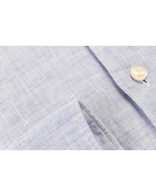ETON SHIRT - SKY BLUE - PURE LINEN