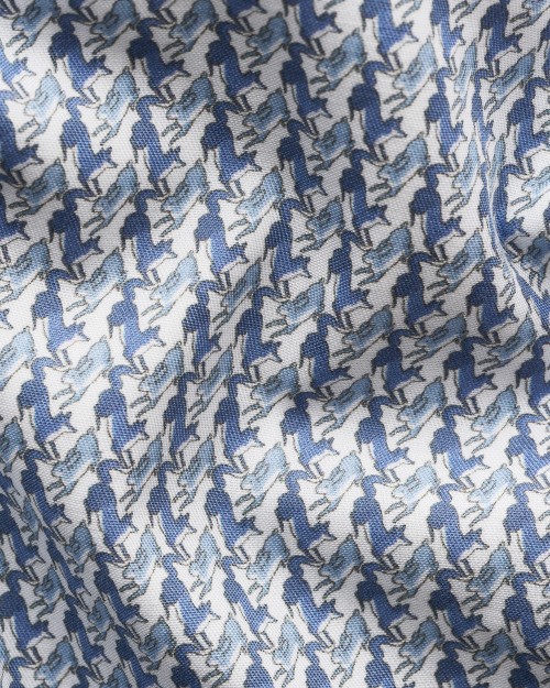 ETON SHIRT - WHITE & BLUE - COTTON