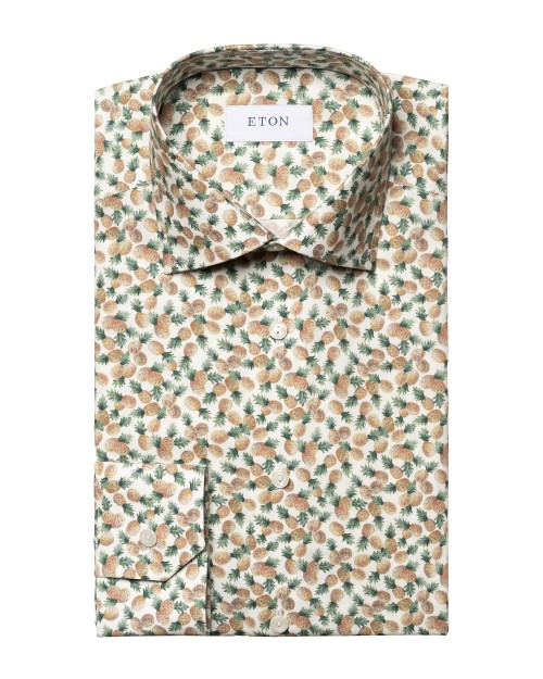 ETON SHIRT - WHITE - COTTON & LYOCELL