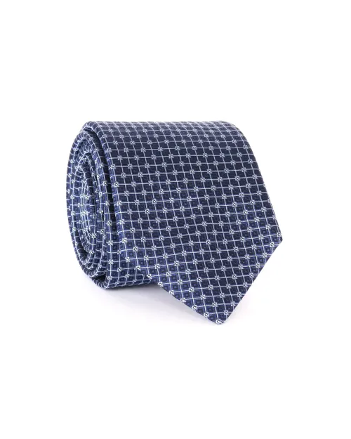 ETON TIE - BLUE - PURE SILK