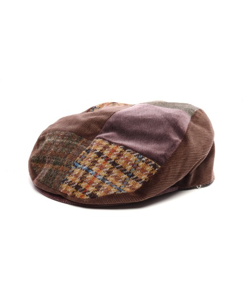 ETRO FLAT CAP - BROWN - PATCHWORK