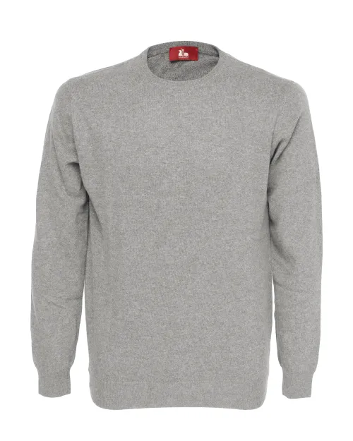EZZELINO SWEATER - GREY - WOOL & CASHMERE