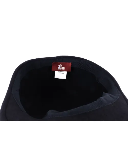 EZZELINO ASCOT CAP - NAVY BLUE - WOOL FELT