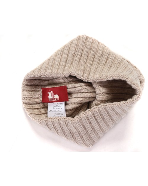 EZZELINO BEANIE - BEIGE - WOOL & CASHMERE