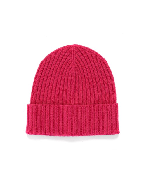 EZZELINO BEANIE - MAGENTA - WOOL & CASHMERE