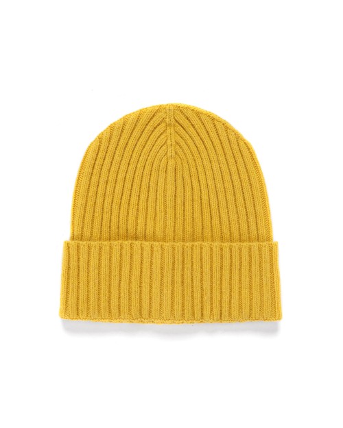 EZZELINO BEANIE - YELLOW - WOOL & CASHMERE