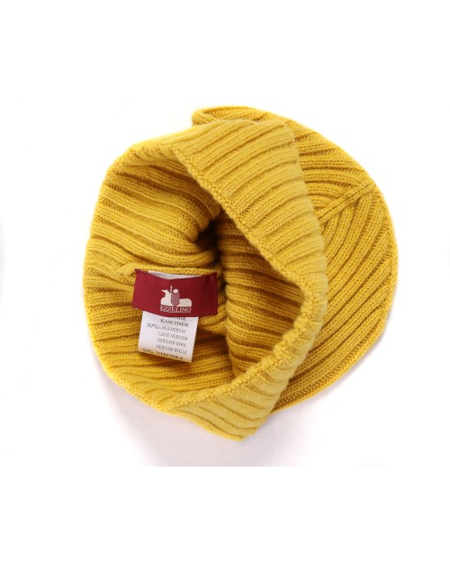 EZZELINO BEANIE - YELLOW - WOOL & CASHMERE