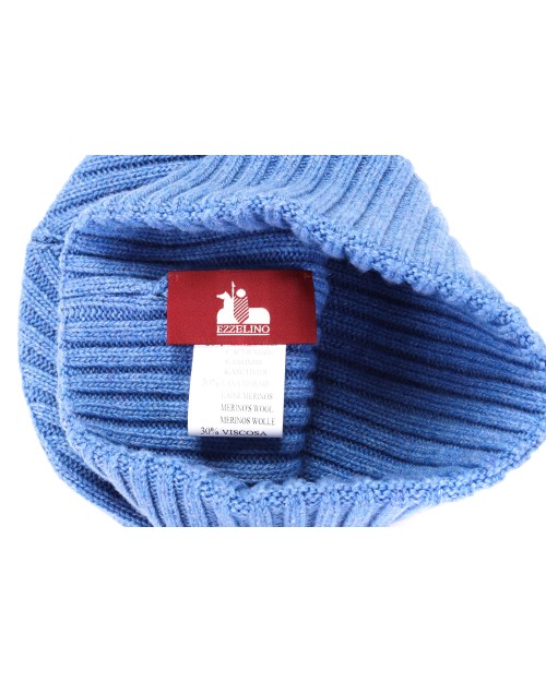 EZZELINO BEANIE - LIGHT BLUE - WOOL & CASHMERE