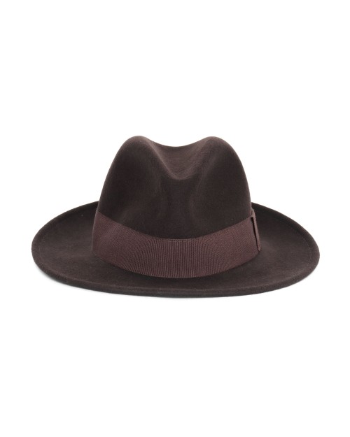 EZZELINO FEDORA HAT - BROWN - WOOL FELT