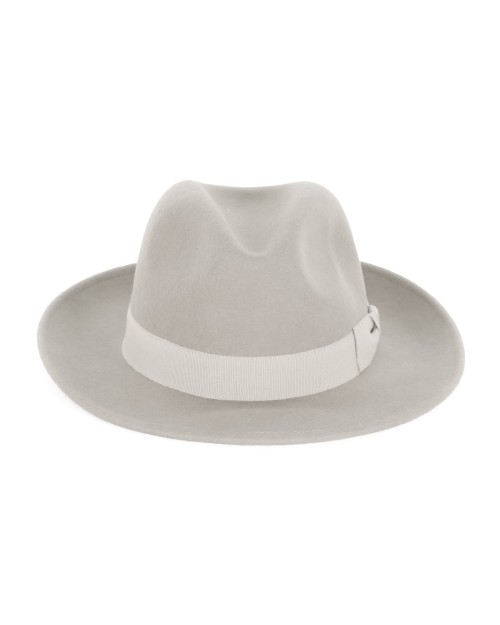 EZZELINO FEDORA HAT - LIGHT GREY - WOOL FELT