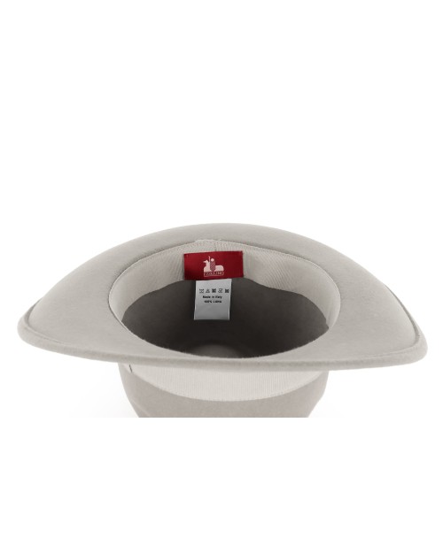 EZZELINO FEDORA HAT - LIGHT GREY - WOOL FELT