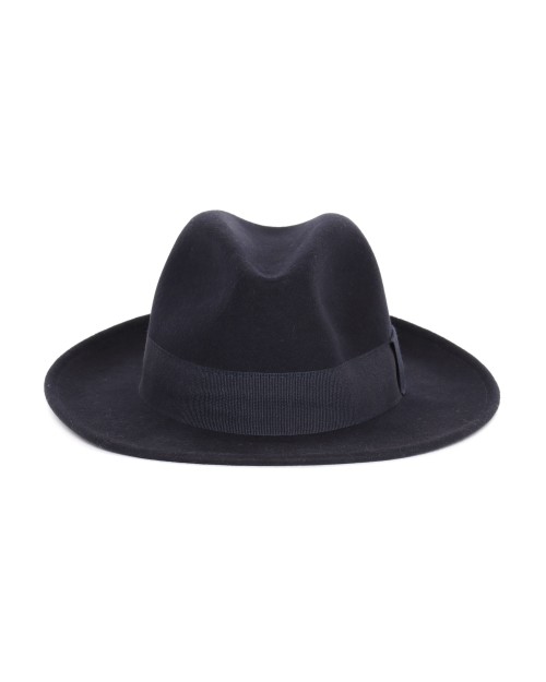 EZZELINO FEDORA HAT - NAVY BLUE - WOOL FELT