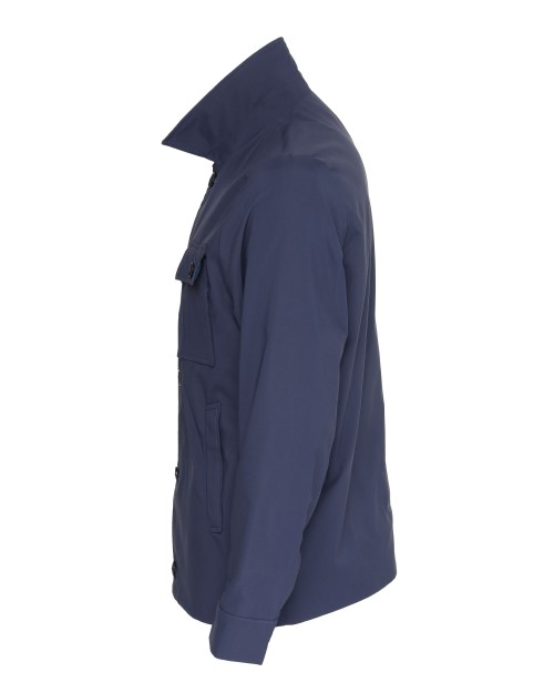 EZZELINO FIELD JACKET - BLUE - TECHNICAL FABRIC